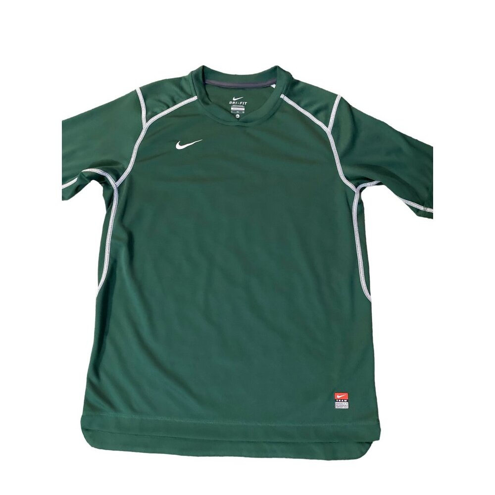 Nike Athletic Shirt Mens XL Used Green Dri-Fit 379155-347 *Couple Snags - Picture 4 of 16